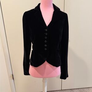 Rebecca Taylor Black Velvet Blazer